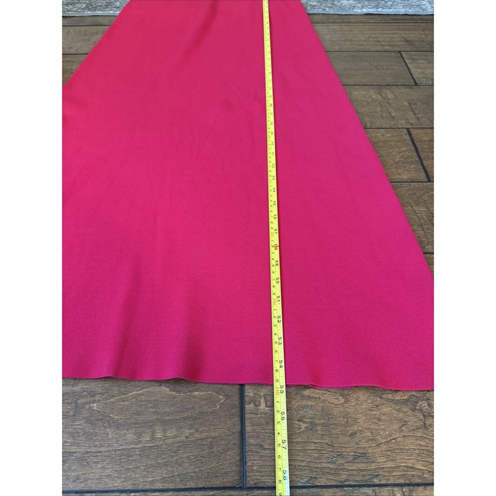 New York & Company Aline Maxi Dress Side Slit Dress Waist Cut Out Sz L Hot Pink - Picture 10 of 10